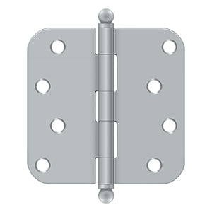 Deltana 3 1/2 x 3 1/2 Inch  Door Hinge - Brushed Chrome