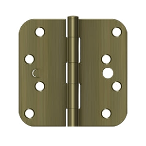 Deltana 4 x 4 Inch  Door Hinge - Antique Brass