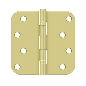 Deltana 4 x 4 Inch  Door Hinge - Polished Brass