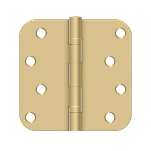 Deltana 4 x 4 Inch  Door Hinge - Brushed Brass