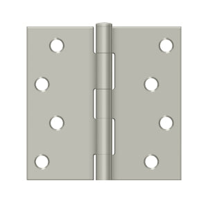 Deltana 4 x 4 Inch  Door Hinge - Brushed Nickel