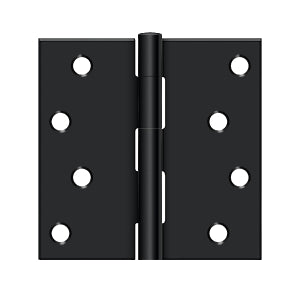 Deltana 4 x 4 Inch  Door Hinge - Flat black