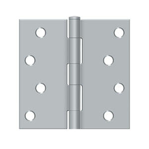 Deltana 4 x 4 Inch  Door Hinge - Brushed Chrome