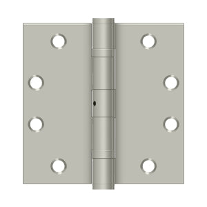 Deltana 4 1/2 x 4 1/2 Inch  Door Hinge - Brushed Nickel