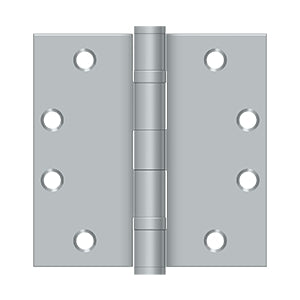 Deltana 4 1/2 x 4 1/2 Inch  Door Hinge - Brushed Chrome
