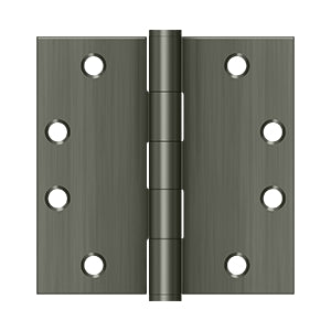 Deltana 4 1/2 x 4 1/2 Inch  Door Hinge - Antique Nickel