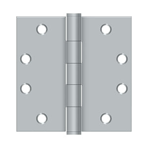 Deltana 4 1/2 x 4 1/2 Inch  Door Hinge - Brushed Chrome