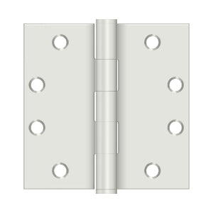 Deltana 4 1/2 x 4 1/2 Inch  Door Hinge - Prime White Coat