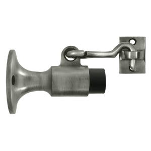 Deltana Solid Brass Wall Mounted Bumper with Holder - Antique Nickel