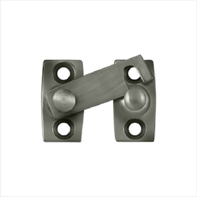 Deltana Solid Brass Shutter Bar/Door Latch - Antique Nickel