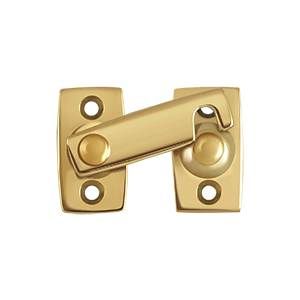 Deltana Solid Brass Shutter Bar/Door Latch - PVD Lifetime Brass