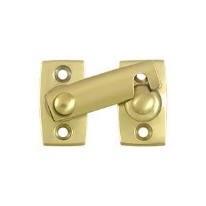 Deltana Solid Brass Shutter Bar/Door Latch - Polished Brass