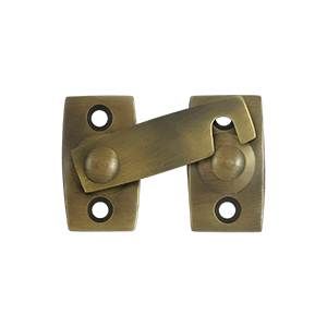 Deltana Solid Brass Shutter Bar/Door Latch - Antique Brass