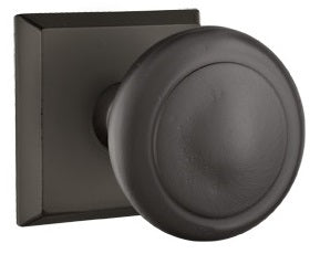 Emtek Sandcast Butte Doorknob - Shown with Style 6 Rosette