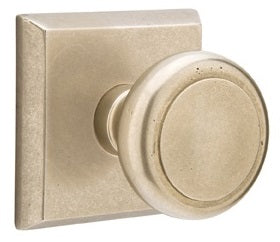 Emtek Sandcast Butte Doorknob - Shown with Style 6 Rosette