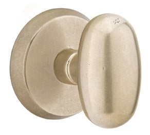 Emtek Sandcast Bronze Egg Door Knob with Style 2 Rosette