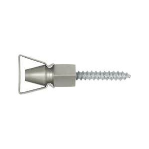 Deltana Solid Brass Shutter Door Holder - Satin Nickel