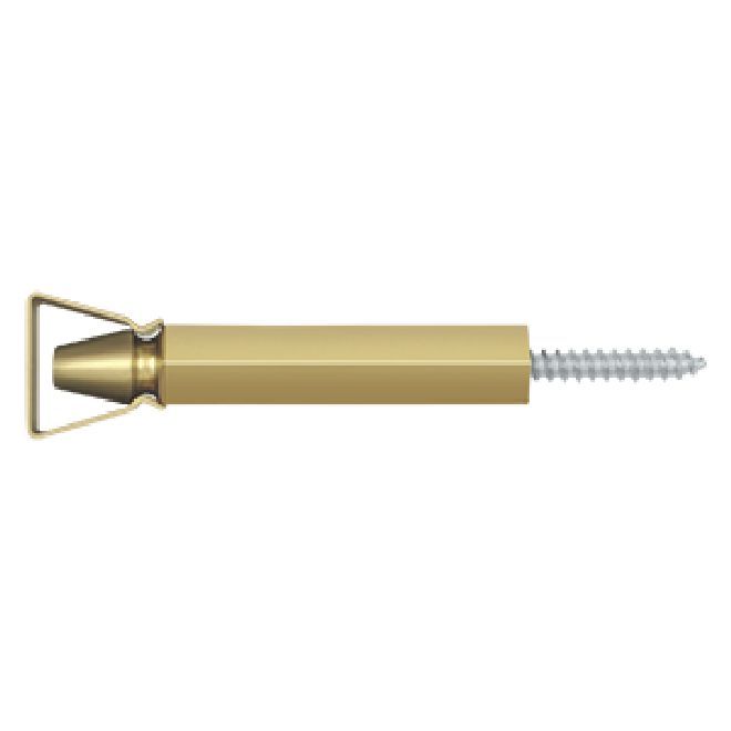 Deltana Solid Brass Shutter Door Holder - Polished Brass