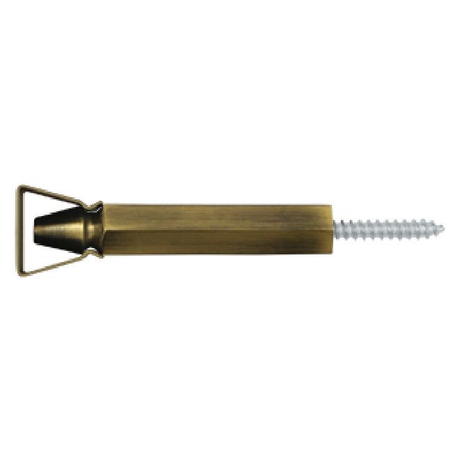 Deltana Solid Brass Shutter Door Holder - Antique Brass