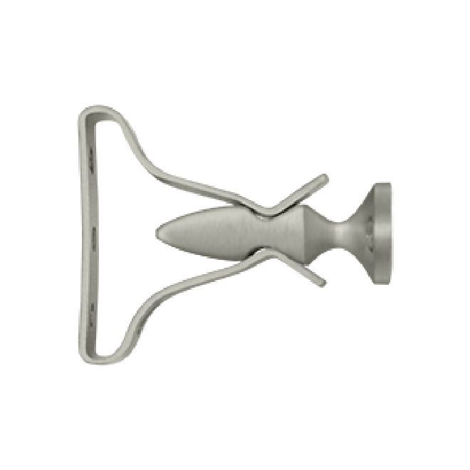 Deltana Solid Brass Shutter Door Holder - Brushed Nickel
