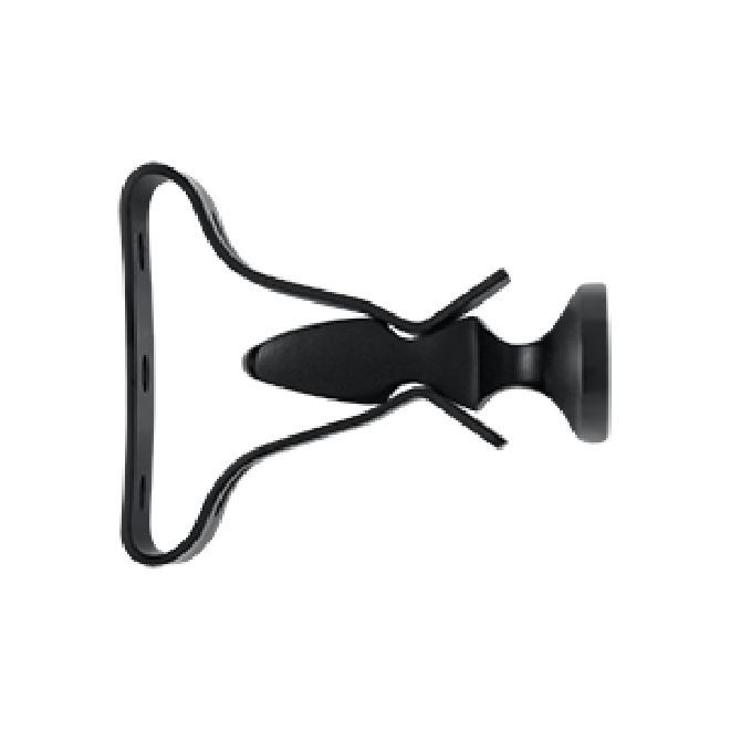 Deltana Solid Brass Shutter Door Holder - Flat Black