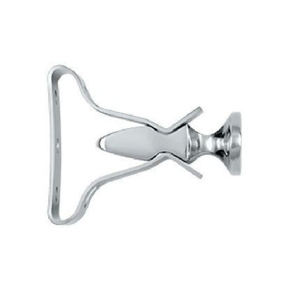 Deltana Solid Brass Shutter Door Holder - Polished Chrome