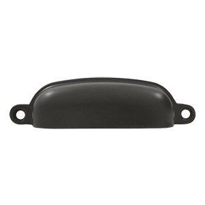 Deltana Solid Brass 4 Oval Shell Pull - Oil Rubbed Bronze
