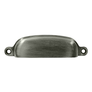 Deltana Solid Brass 4 Oval Shell Pull - Antique Nickel