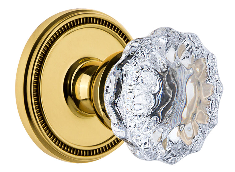 Grandeur Soleil Rosette with Fontainebleau Knob