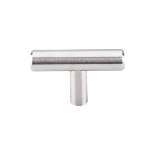Solid T-Handle 2 Inch Brushed Stainless Steel