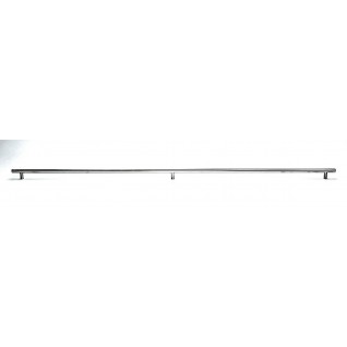 Top Knobs SS12 Stainless Steel Collection Solid Bar Pull 3 posts 2x 18 1/8 Inch CC Brushed Stainless Steel