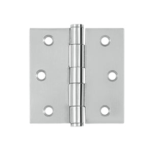 Deltana 3 x 3 Inch Stainless Steel Square Corner Standard Hinge - Pair