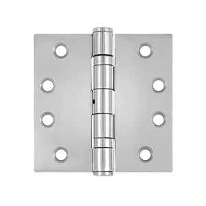 Deltana 4 x 4 Inch  Door Hinge - Polished Stainless Steel
