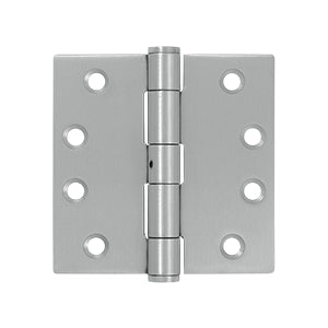 Deltana 4 x 4 Inch  Door Hinge - Brushed Stainless Steel