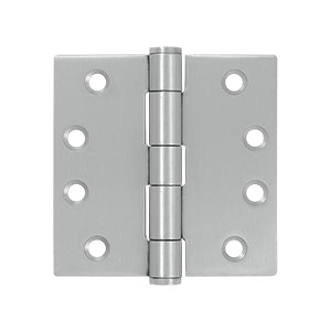 Deltana 4 x 4 Inch  Door Hinge - Brushed Stainless Steel