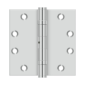 Deltana 4 1/2 x 4 1/2 Inch  Door Hinge - Polished Stainless Steel