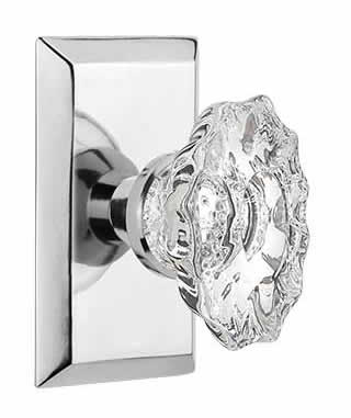 Nostalgic Warehouse Studio Plate with Chateau Crystal Knob