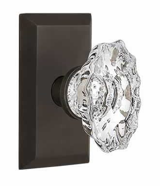 Nostalgic Warehouse Studio Plate with Chateau Crystal Knob