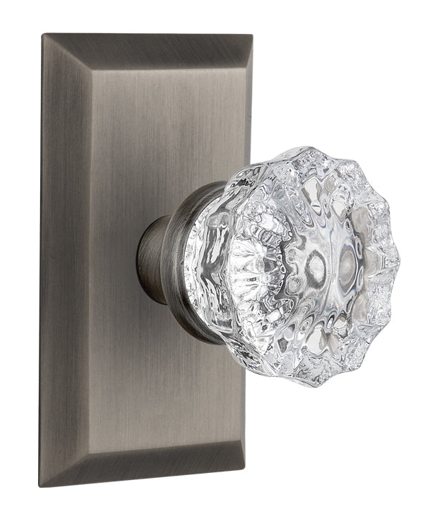 Nostalgic Warehouse Studio Plate with Crystal Knob