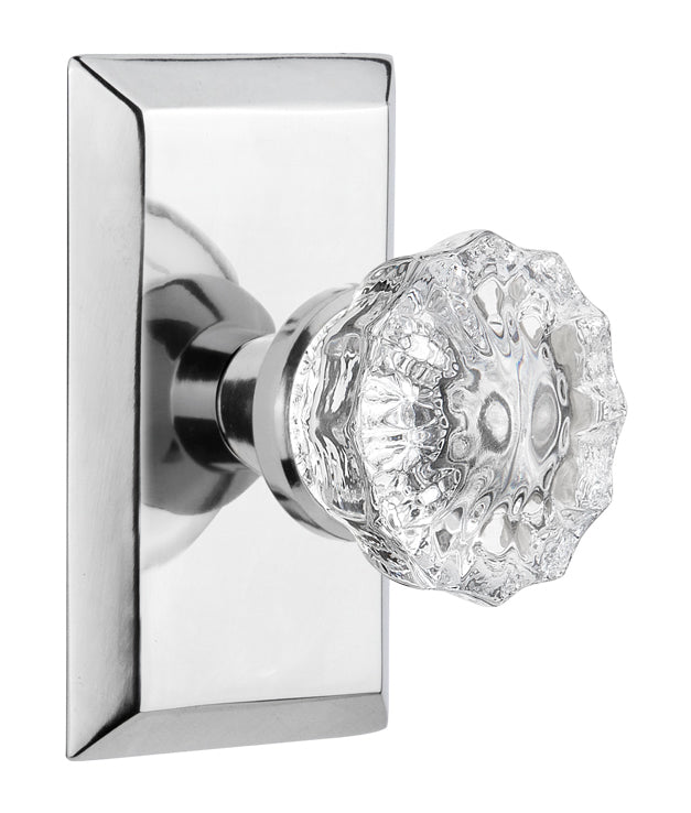 Nostalgic Warehouse Studio Plate with Crystal Knob