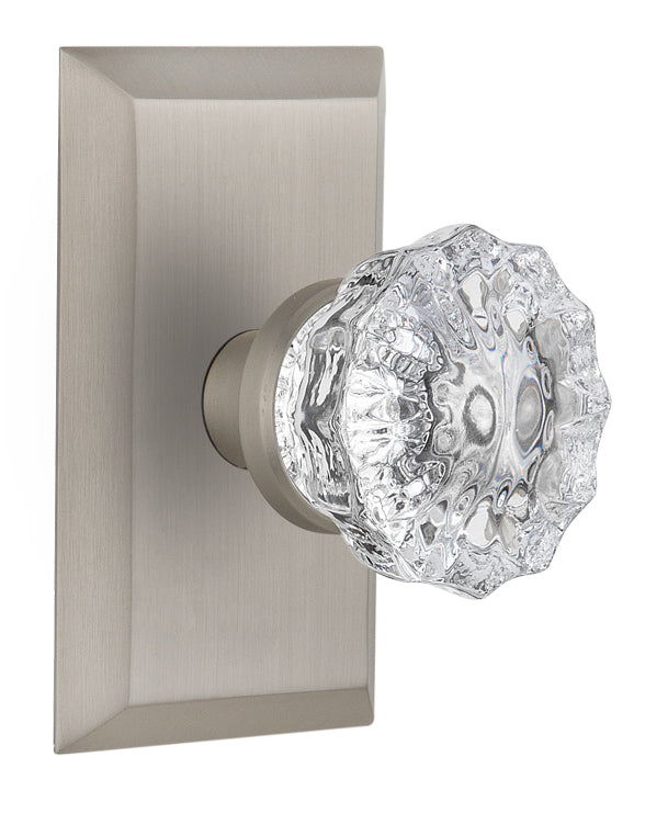 Nostalgic Warehouse Studio Plate with Crystal Knob