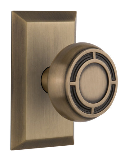 Nostalgic Warehouse Studio Plate with Mission Knob