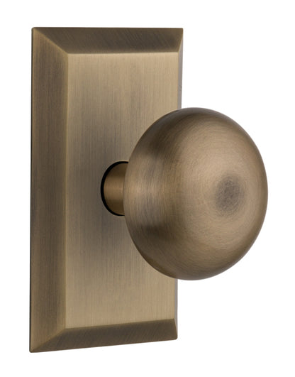 Nostalgic Warehouse Studio Plate with New York Knob