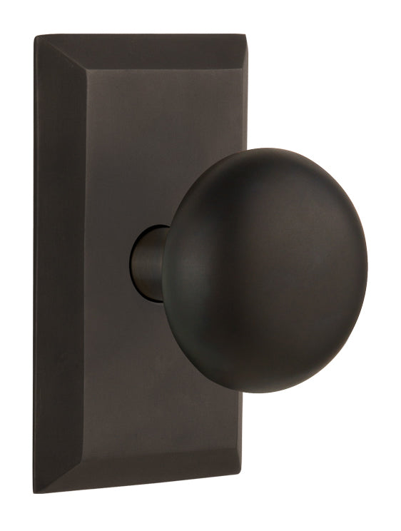 Nostalgic Warehouse Studio Plate with New York Knob