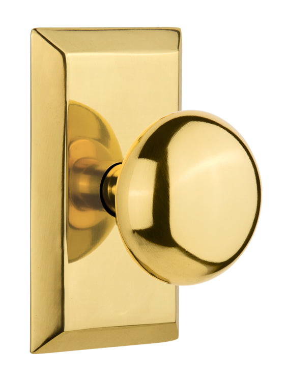 Nostalgic Warehouse Studio Plate with New York Knob
