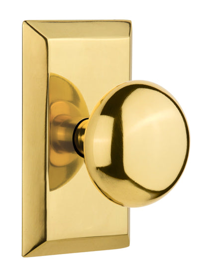 Nostalgic Warehouse Studio Plate with New York Knob