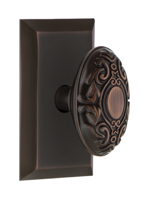 Nostalgic Warehouse Victorian Knob with Studio Plate - Timeless Bronze