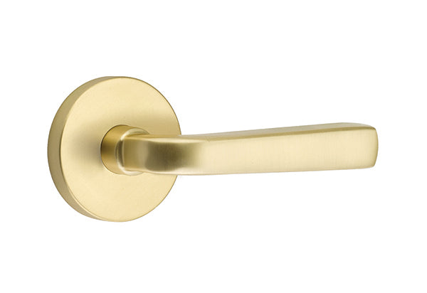 Emtek Sion Lever Satin Brass-Disk Rosette