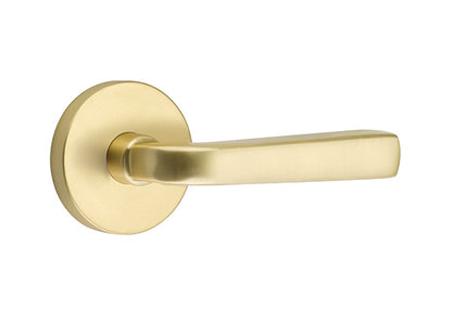 Emtek Sion Lever Satin Brass-Disk Rosette