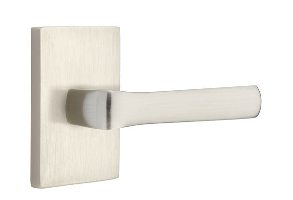 Emtek Spencer Interior Mortise Lever with Modern Rectangular Rosette